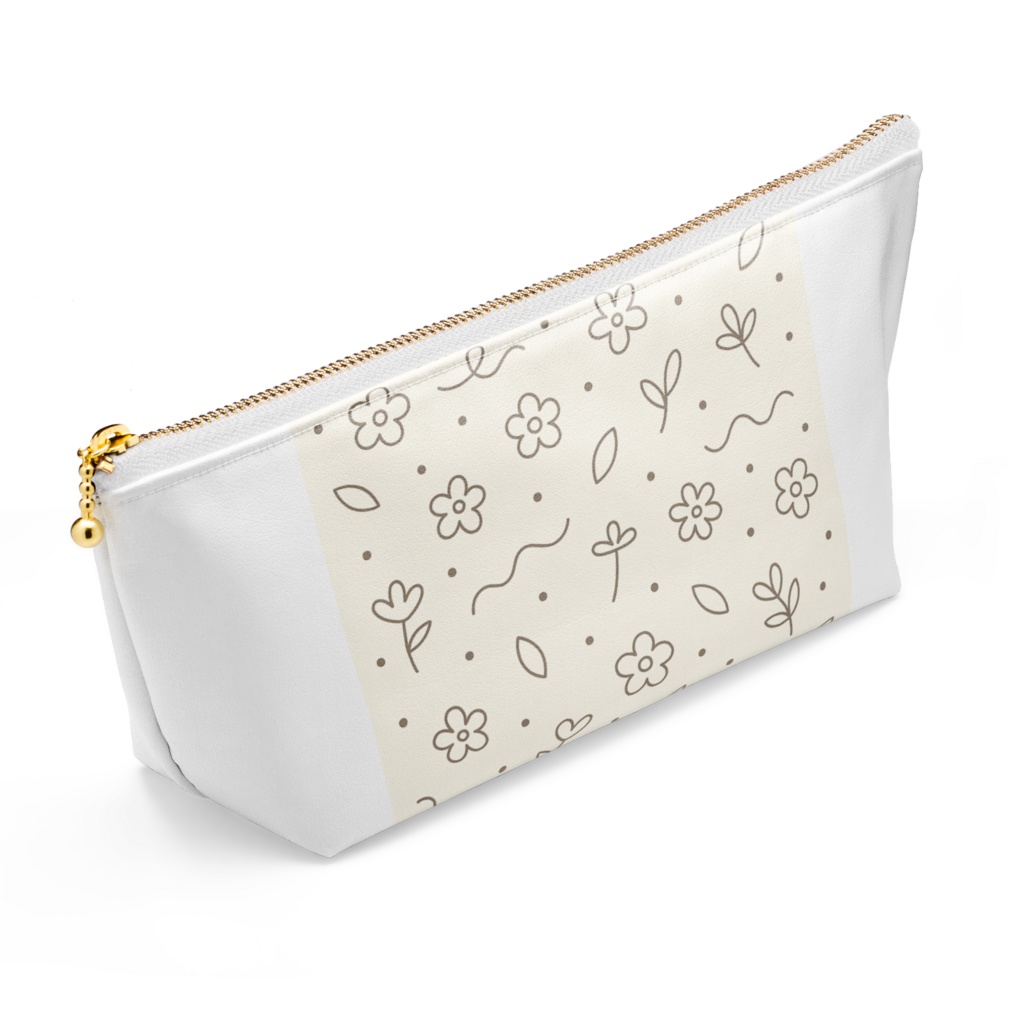 【NEW★】✨ふわふわな心地になるなぜか温かく感じるポーチ 長さ21.5cm / 高さ10cm - ホワイト