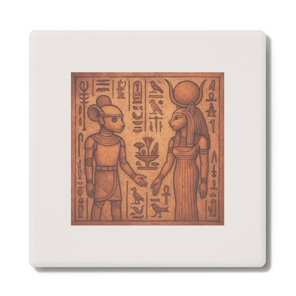 【NEW★】古代エジプト風アート✨コースター  角形