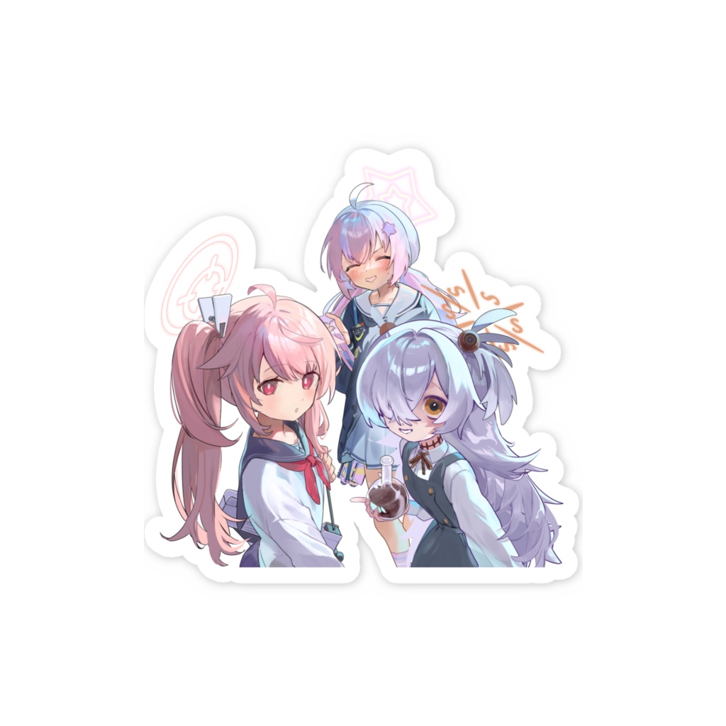 スマホステッカー(ナツ・カノエ・レイサ)