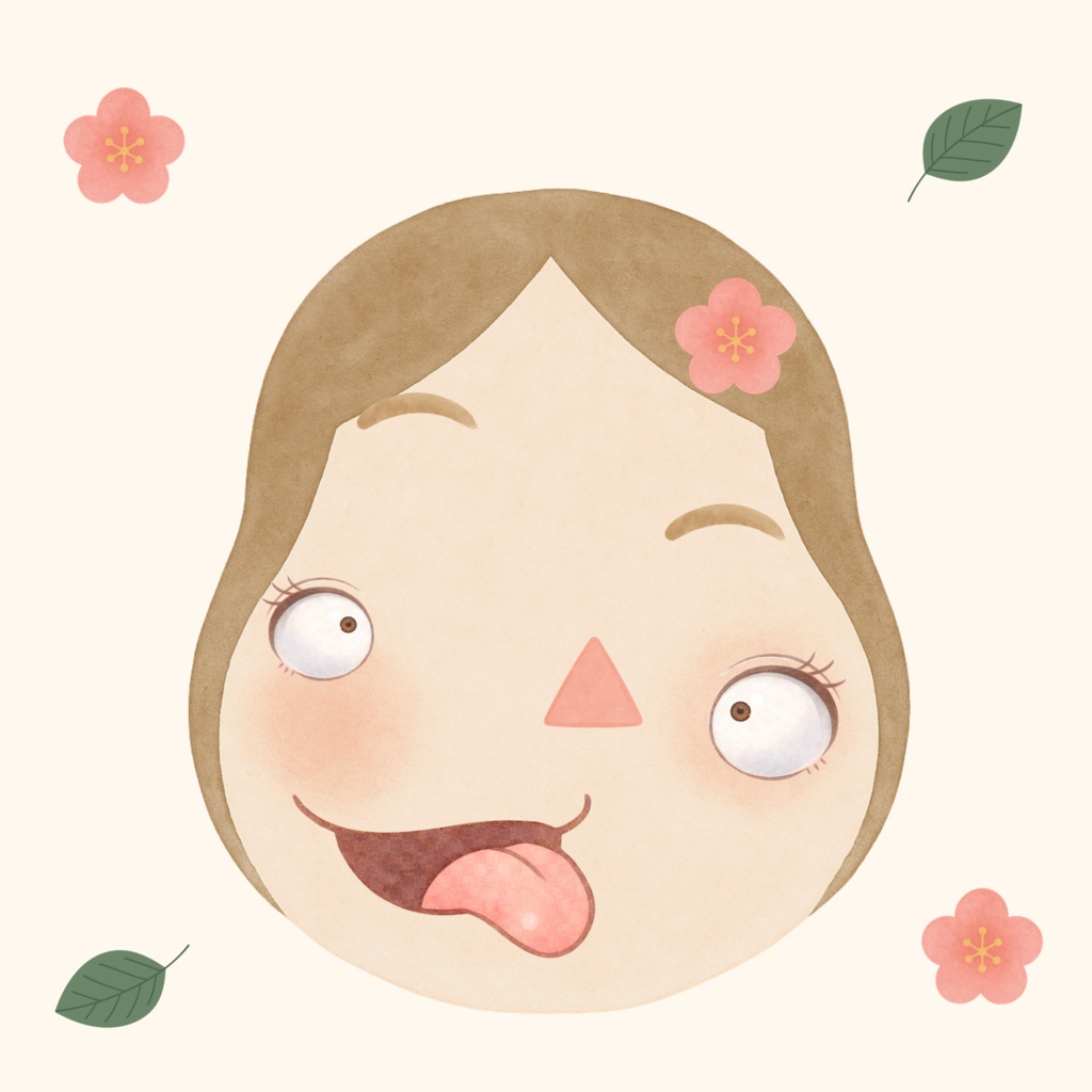 こどもとあそぶ福笑いステッカー (PNG+台紙PDF)| GoodNotes対応