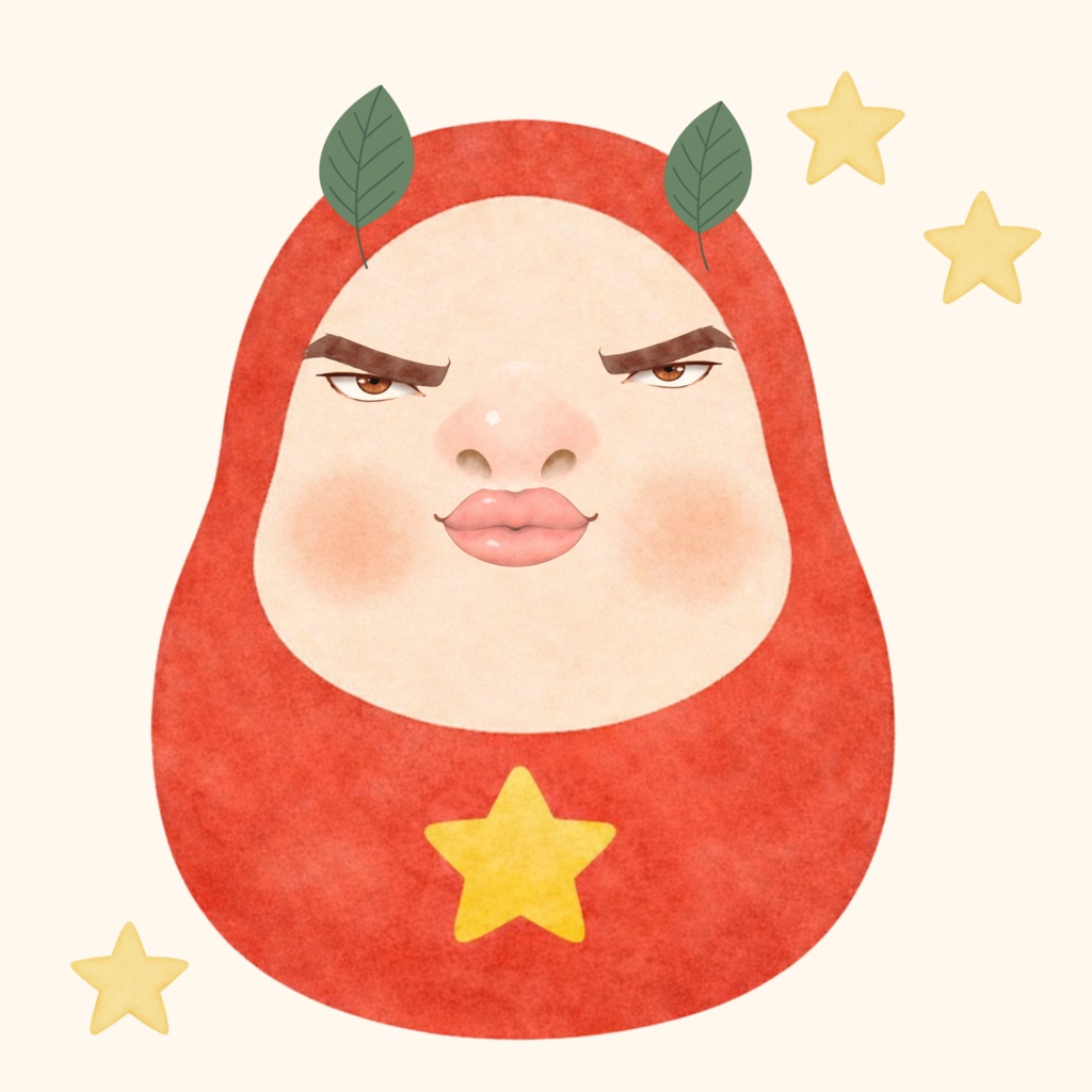 こどもとあそぶ福笑いステッカー (PNG+台紙PDF)| GoodNotes対応