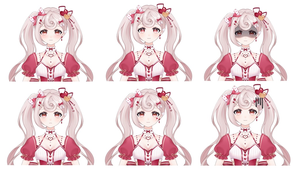 【VTS対応/汎用ボディ】V for Valentine【Live2D Model】