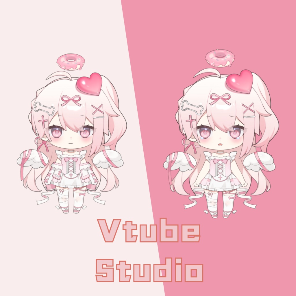 【VTS対応/汎用ボディ】DONUT ANGEL ドーナツ天使【Live2D Model】