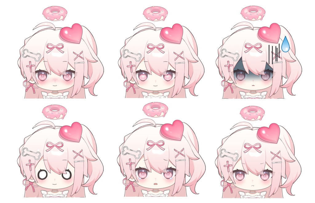 【VTS対応/汎用ボディ】DONUT ANGEL ドーナツ天使【Live2D Model】