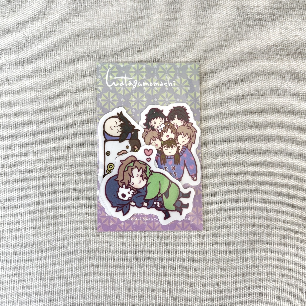 クリアステッカー三種盛り♡
