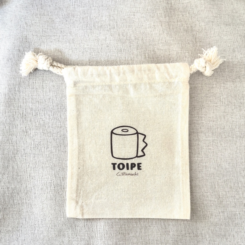 コットンミニ巾着/伊作モチーフ