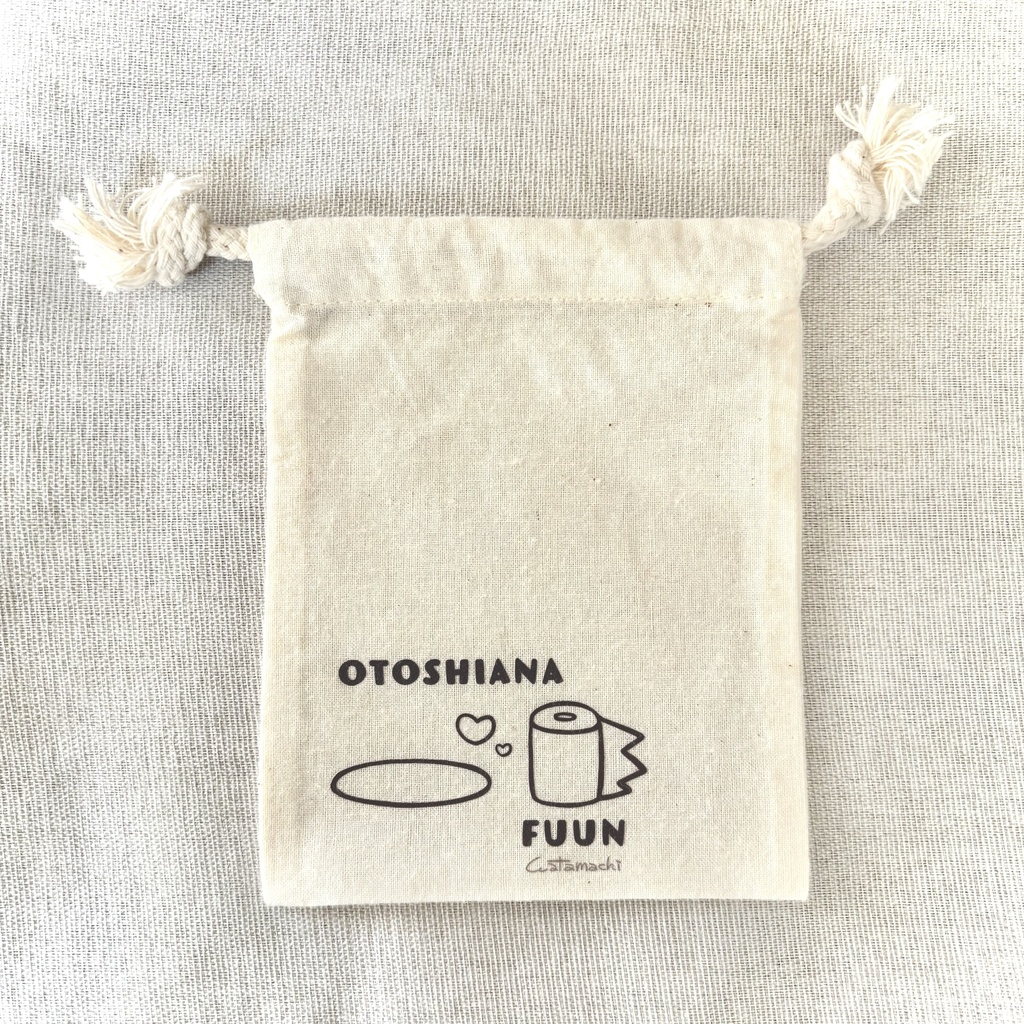 コットンミニ巾着/綾伊モチーフ