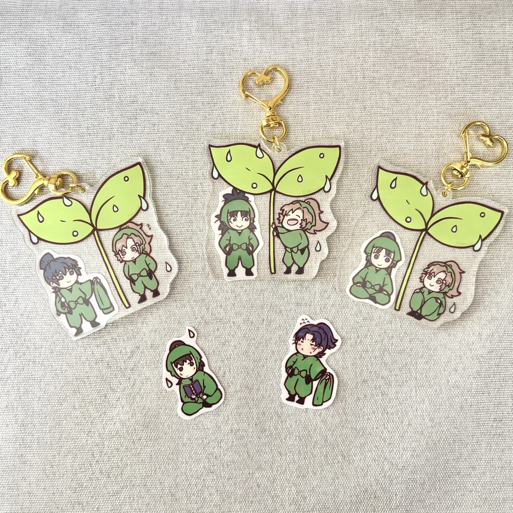 伊作と相合傘アクキー💖※説明文お読み下さい!