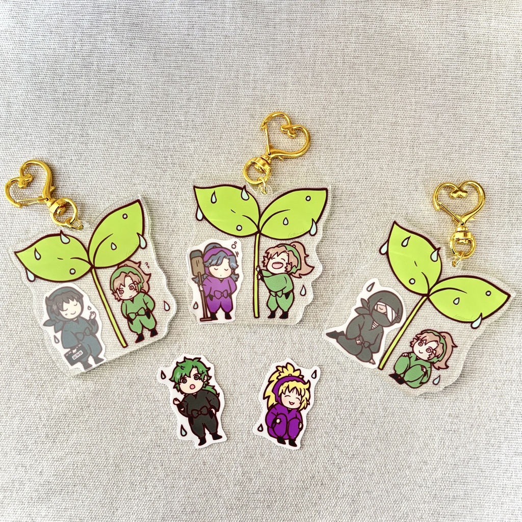 伊作と相合傘アクキー💖※説明文お読み下さい!