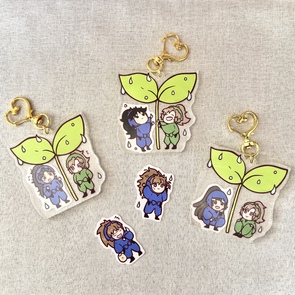 伊作と相合傘アクキー💖※説明文お読み下さい!