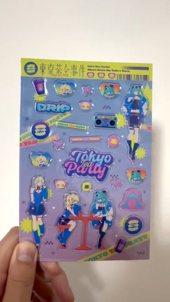 東京茶会事件（Tokyo Tea Party） - ぷっくりシール