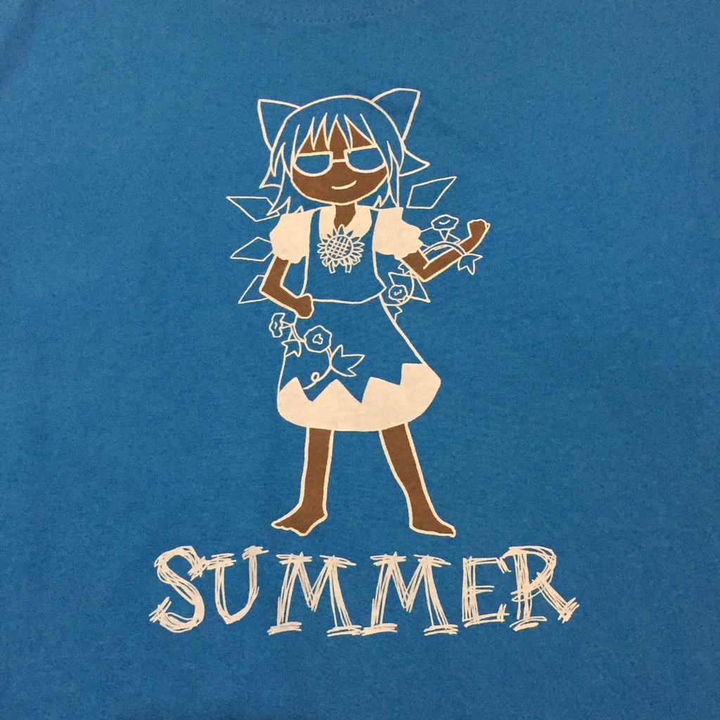 東方デザインTシャツチルノ