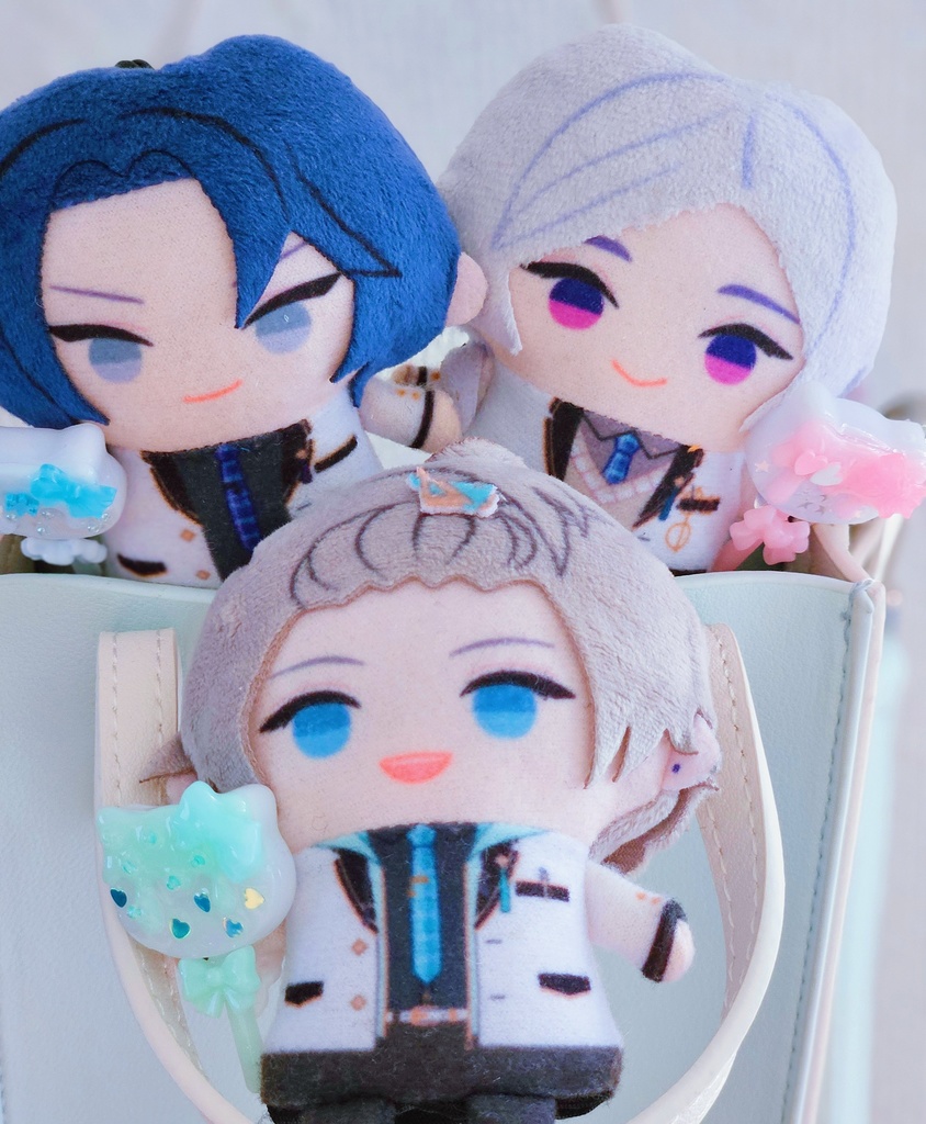手に持てる！にじぱぺ用キャンディ（水色、ピンク、黄色）