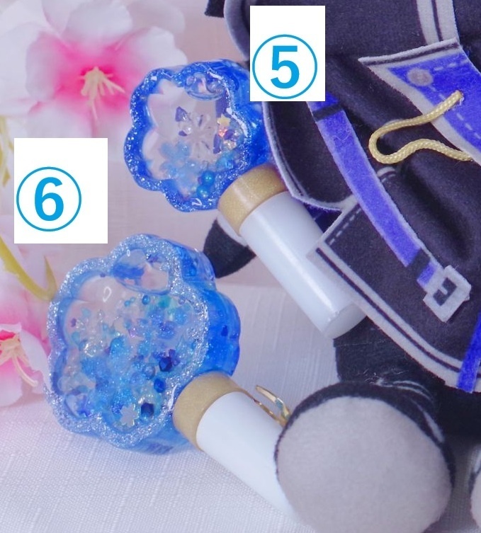 ぬいが手に持てる!光るペンライト(桜)