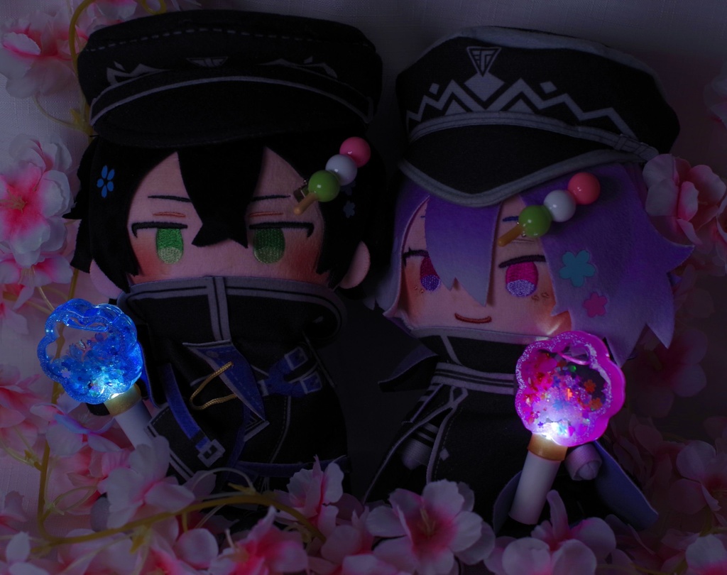 ぬいが手に持てる!光るペンライト(桜)