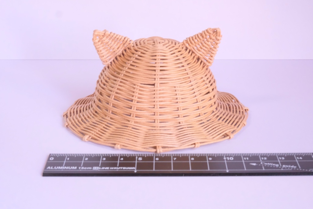 ぬいぐるみ用のねこ耳帽子