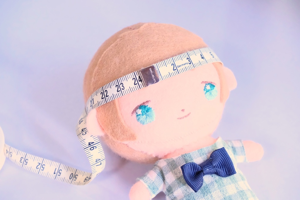 ぬいぐるみ用のねこ耳帽子