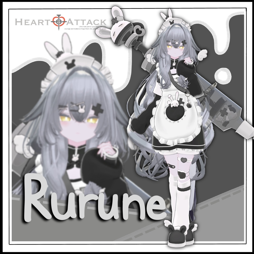 🐰HealingUsagi🐰ギミック付き【8アバター対応】