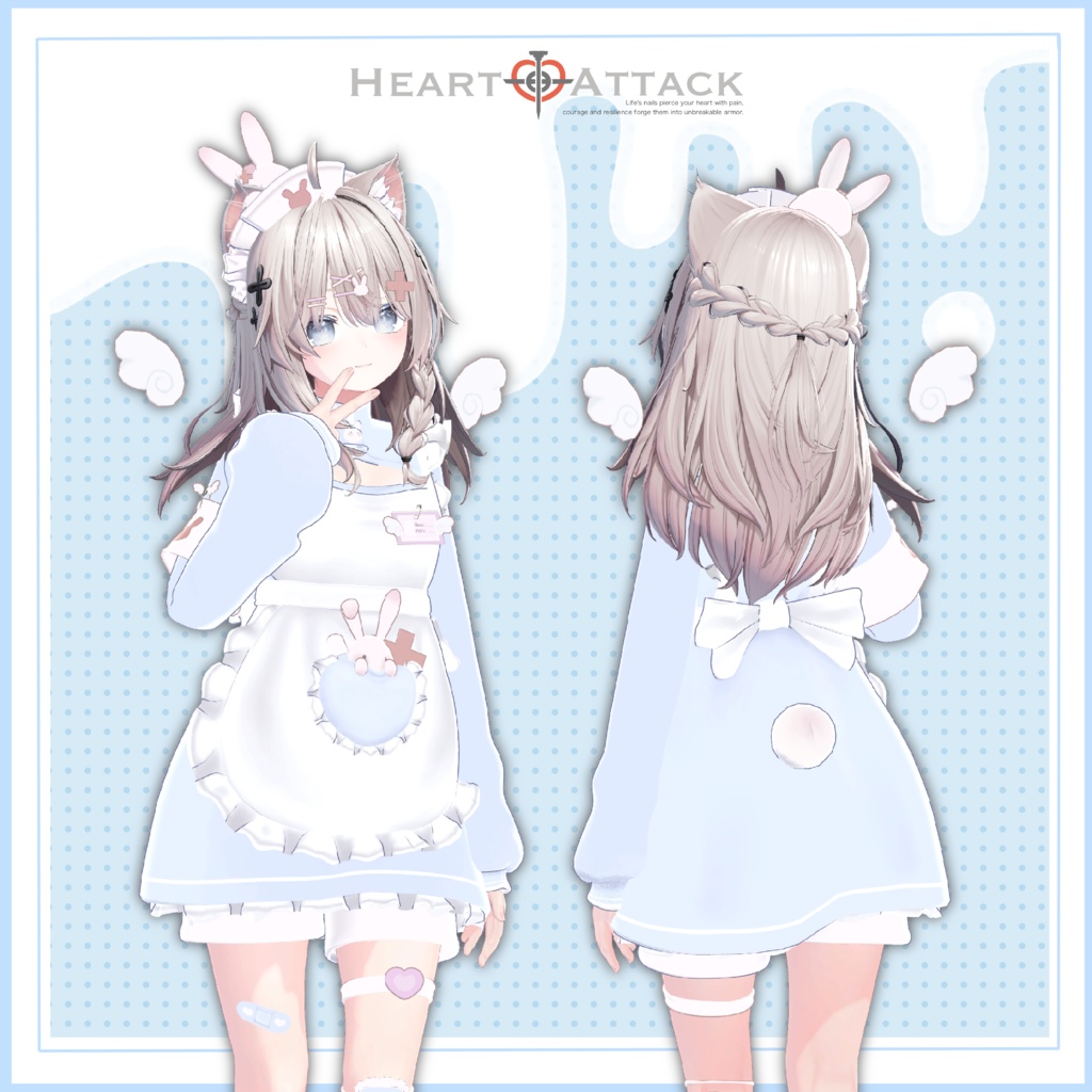 🐰HealingUsagi🐰ギミック付き【8アバター対応】