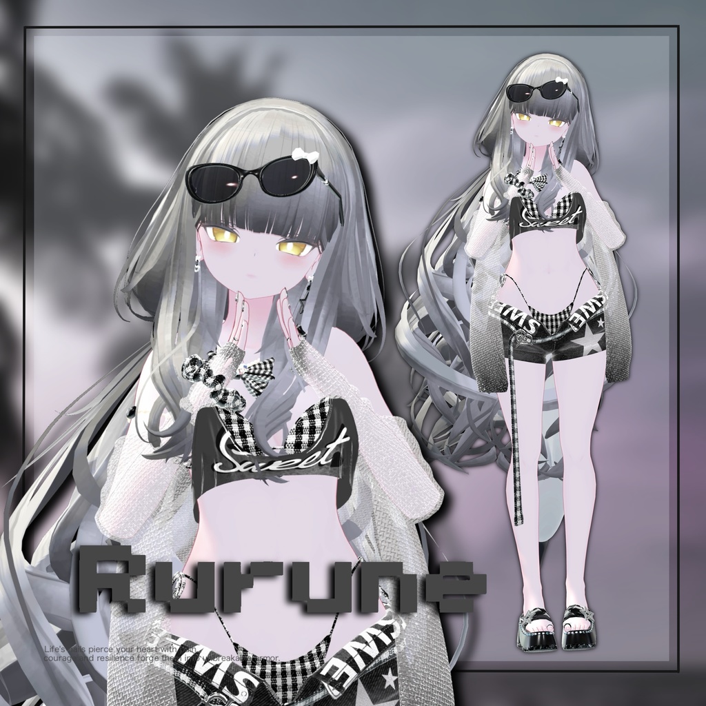 💗水着SweetDarling💗ガラケーギミック付き!【14アバター対応】