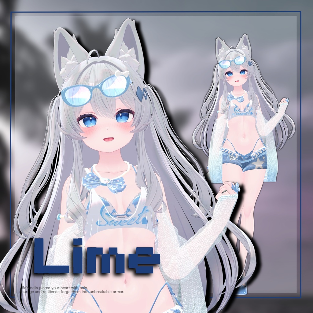 💗水着SweetDarling💗ガラケーギミック付き!【14アバター対応】