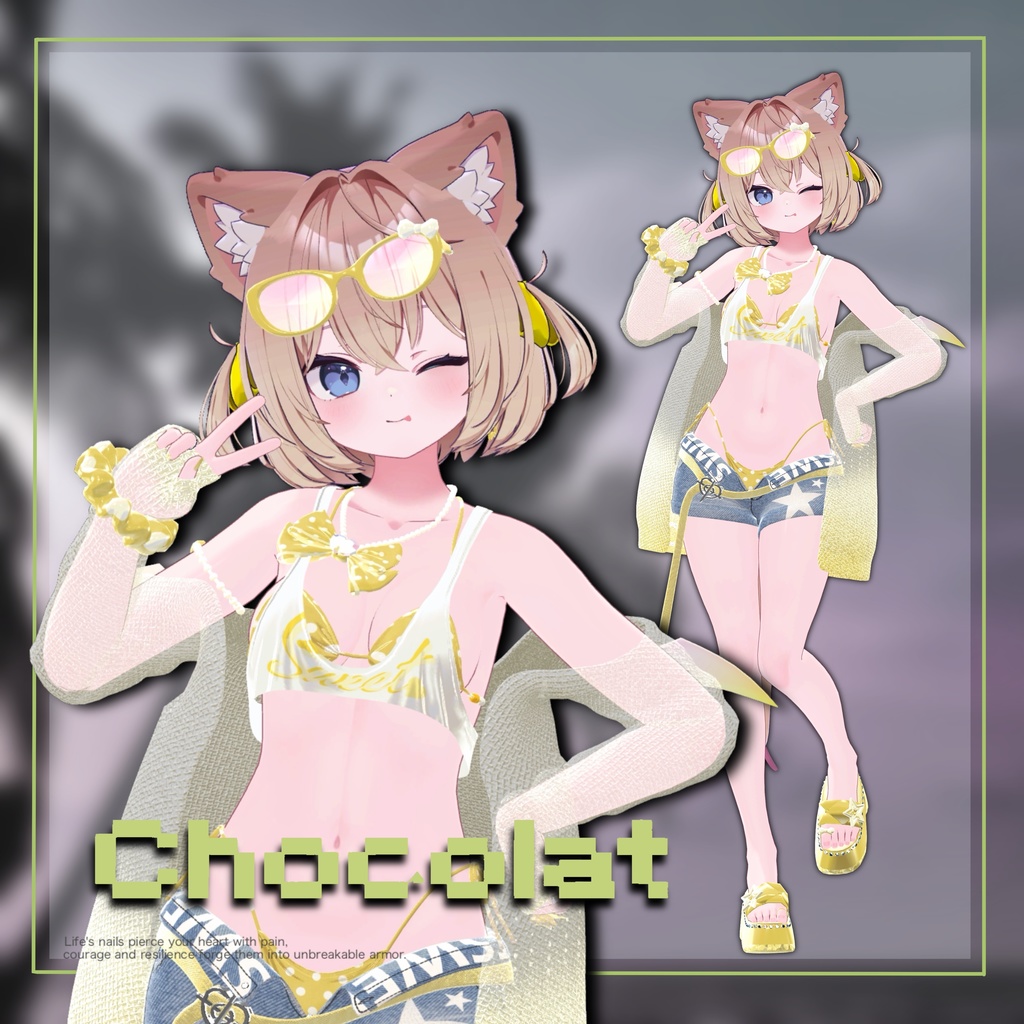 💗水着SweetDarling💗ガラケーギミック付き!【14アバター対応】