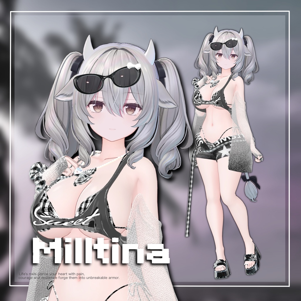 💗水着SweetDarling💗ガラケーギミック付き!【14アバター対応】