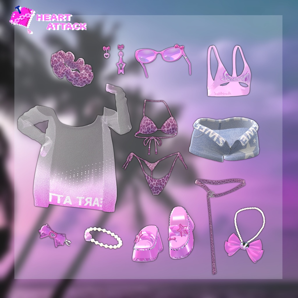 💗水着SweetDarling💗ガラケーギミック付き!【14アバター対応】