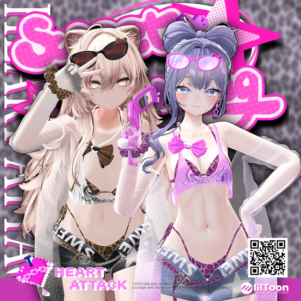 💗水着SweetDarling💗ガラケーギミック付き！【14アバター対応】
