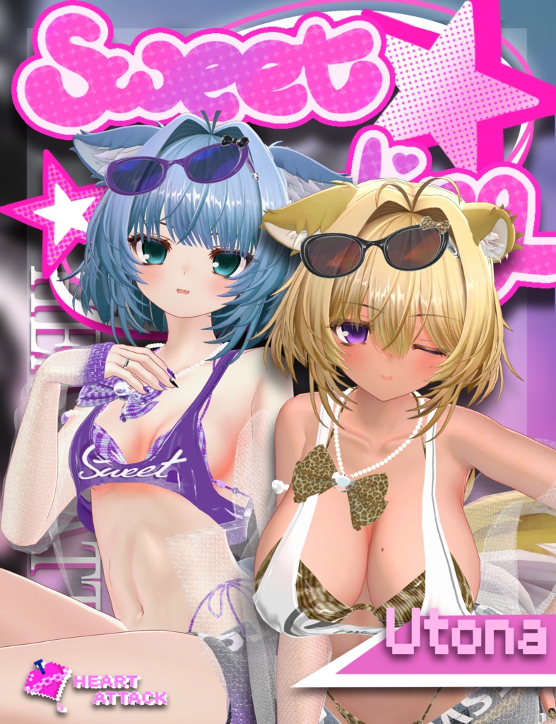 💗水着SweetDarling💗ガラケーギミック付き!【14アバター対応】