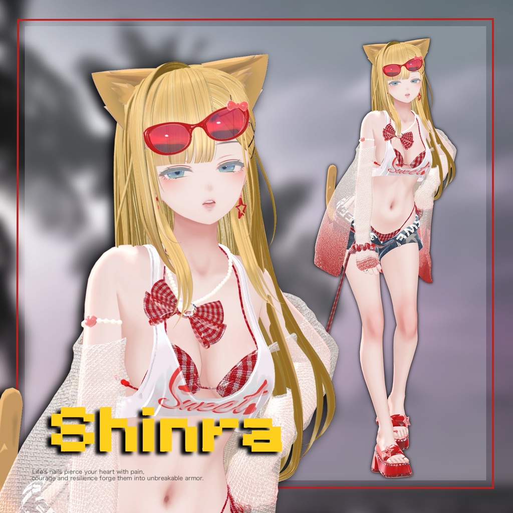 💗水着SweetDarling💗ガラケーギミック付き!【14アバター対応】