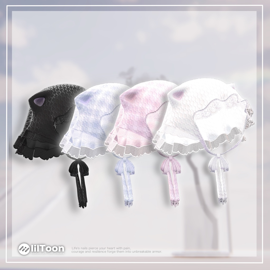 【無料】500 Followers Gift「LaceNekoHat」