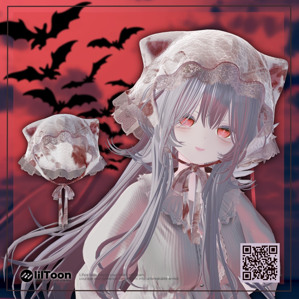 【無料】500 Followers Gift「LaceNekoHat」