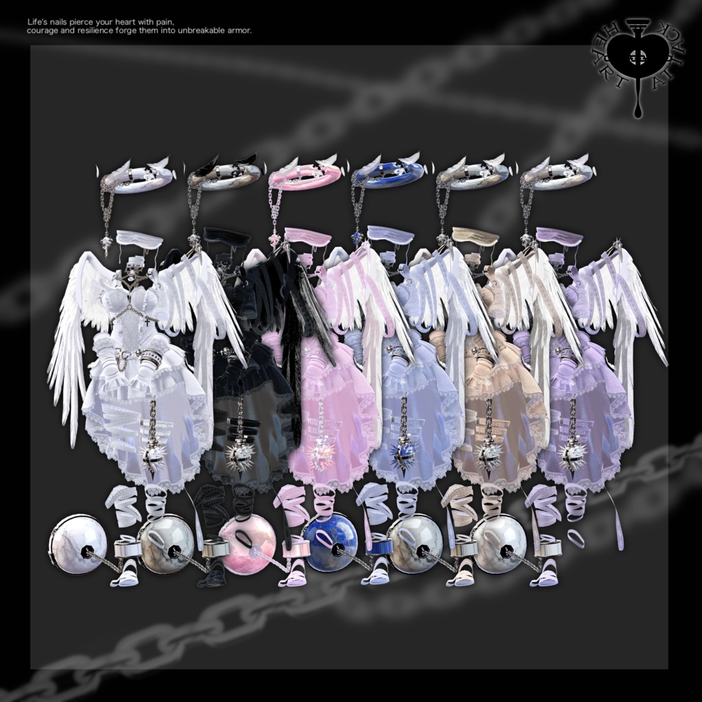 『枷シリーズ』⛓ Guilty Angel ⛓【13アバター対応】