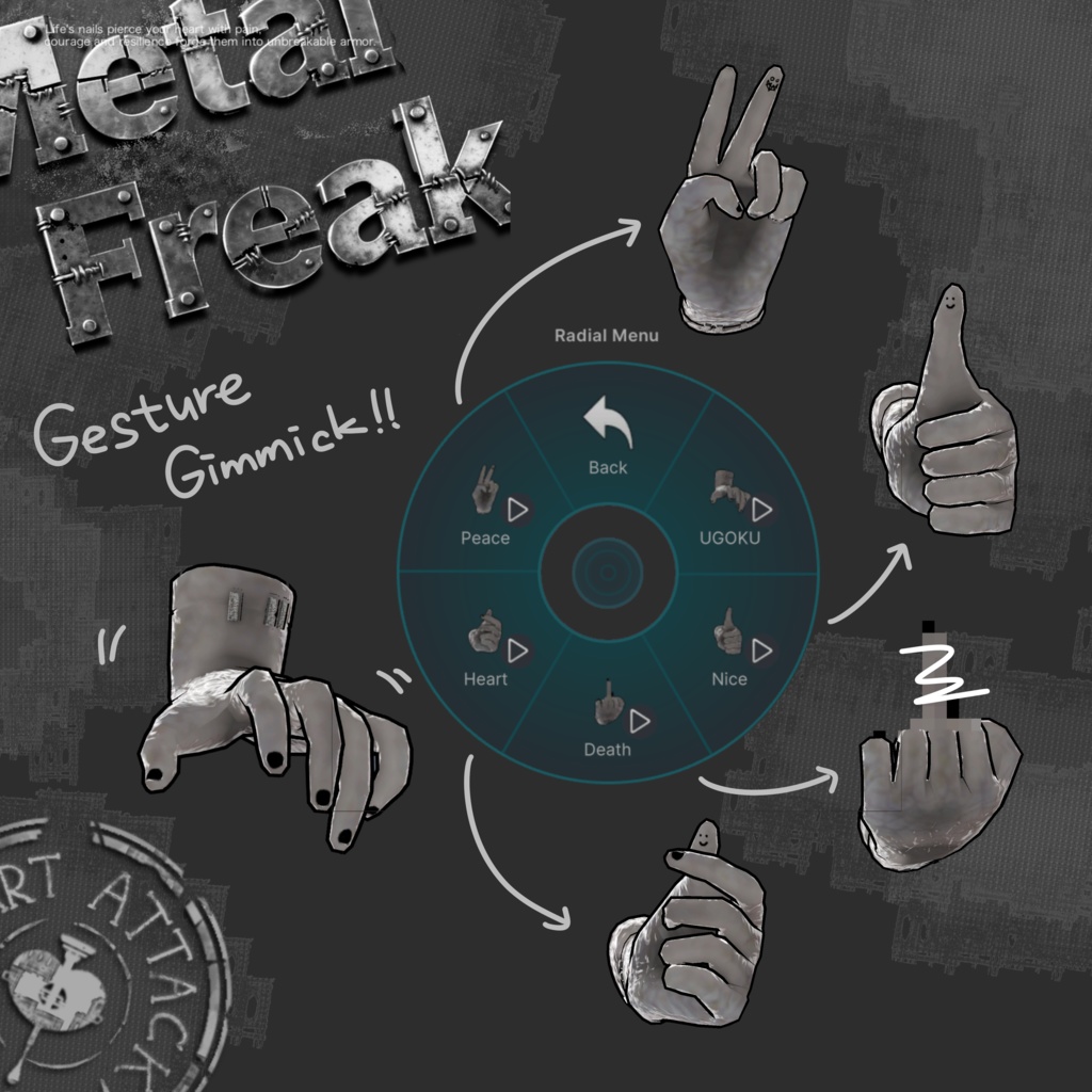 ハロウィン⚙️MetalFreak⚙️ギミック付きハロウィン衣装!【11アバター対応】