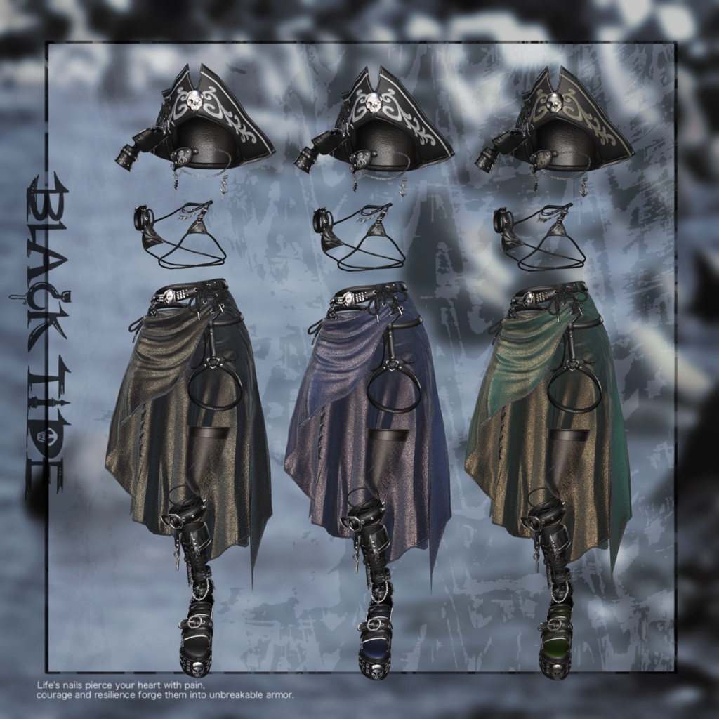 🏴☠️Black Tide🏴☠️パイレーツ水着【8アバター対応】
