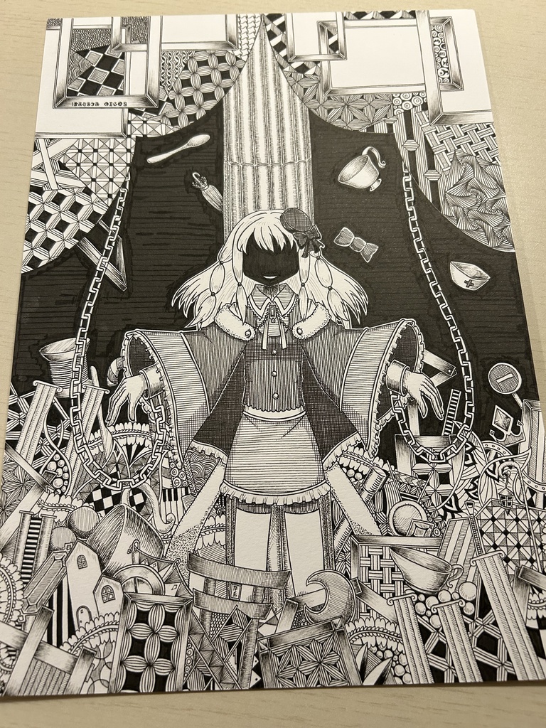 同人手書きアナログイラスト マギアレコード 環うい A4原画