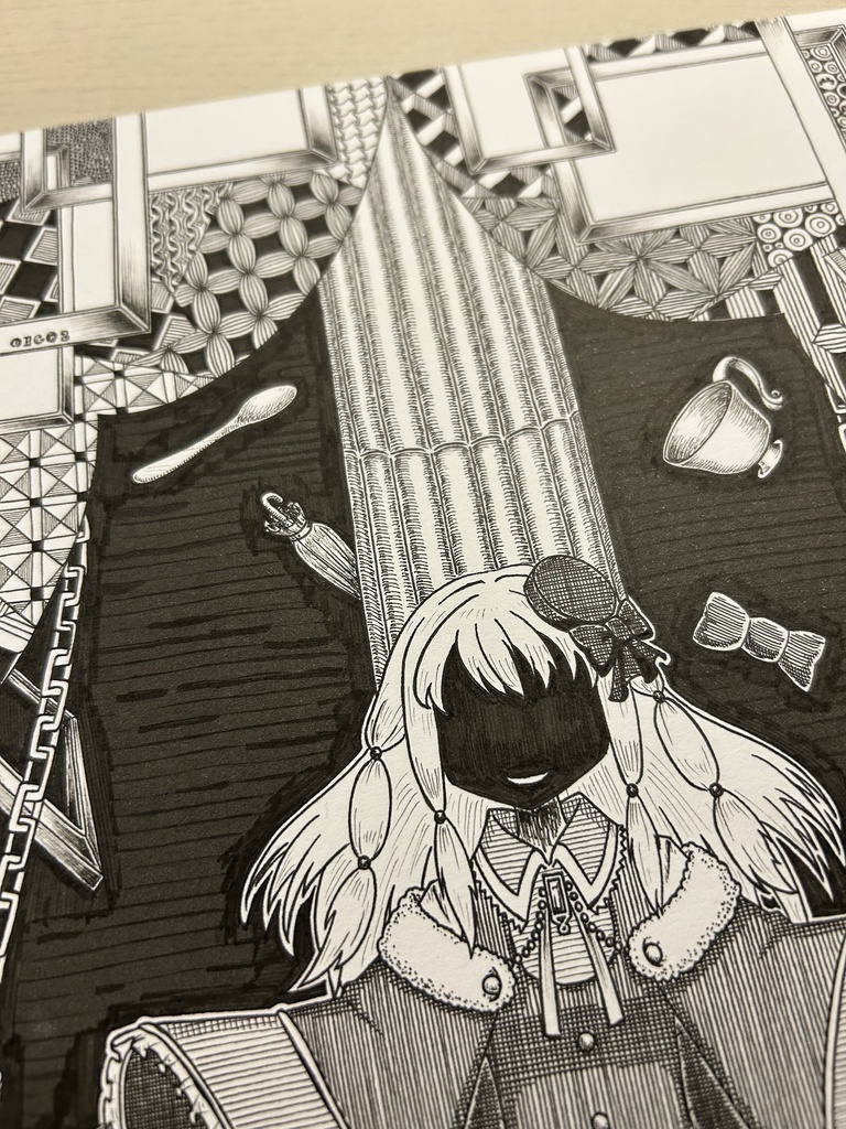 同人手書きアナログイラスト マギアレコード 環うい A4原画