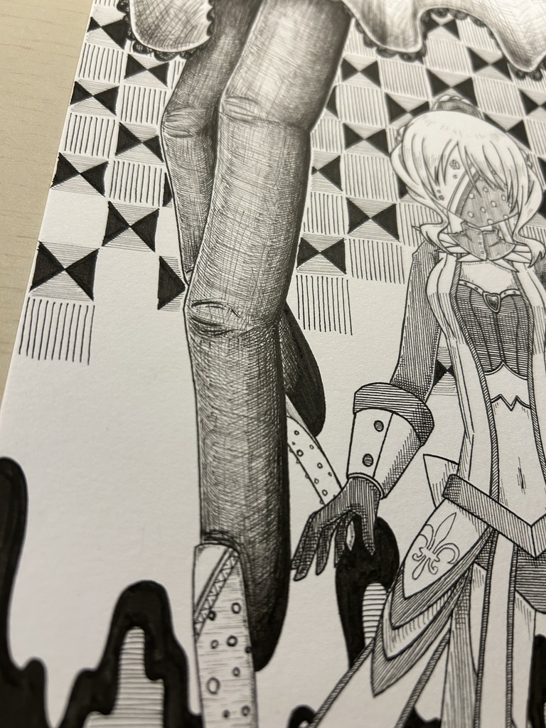 同人手書きアナログイラスト マギアレコード 十咎ももこ A4原画