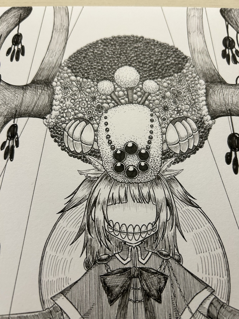 同人手書きアナログイラスト マギアレコード 秋野かえで A4原画