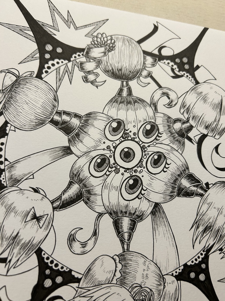 同人手書きアナログイラスト マギアレコード アシュリー・テイラー A4原画