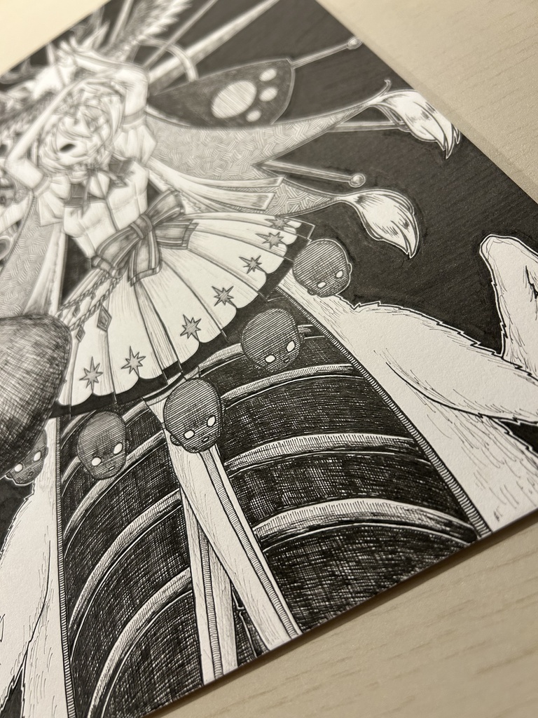 同人手書きアナログイラスト マギアレコード ホーリーアリナ A4原画