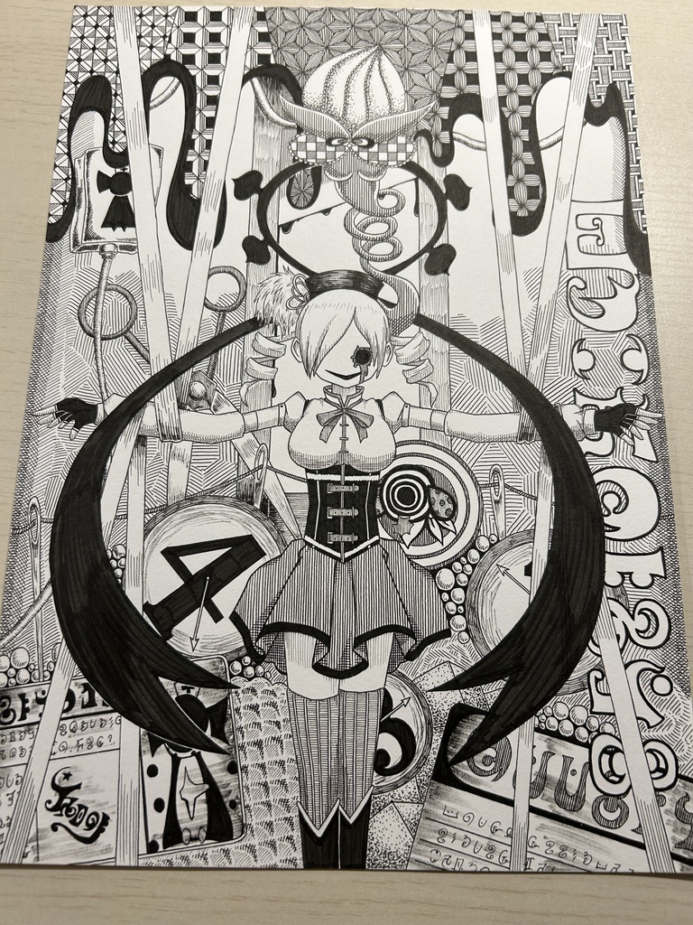 同人手書きアナログイラスト まどマギ 巴マミ A4原画