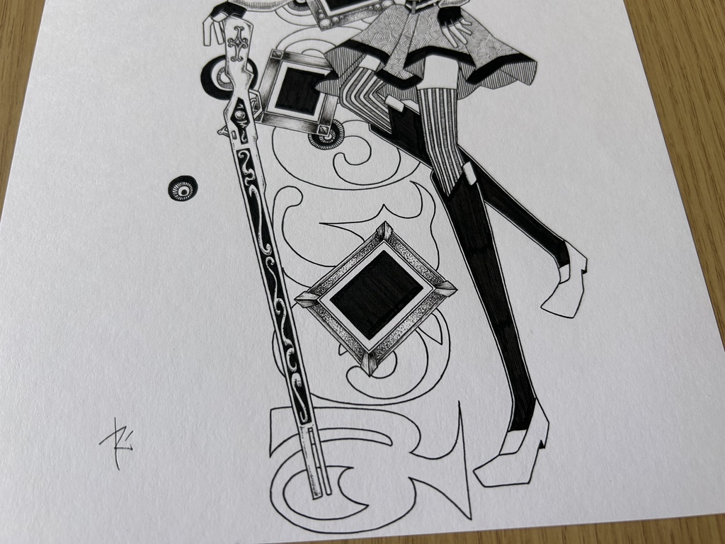 同人手書きアナログイラスト まどマギ 巴マミ A4原画