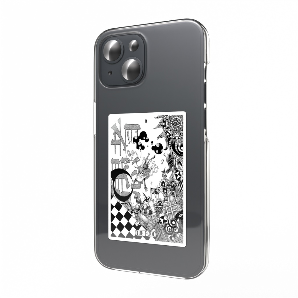 同人手書きアナログイラスト まどマギ 百江なぎさ ゼンタングルアート スマホステッカー