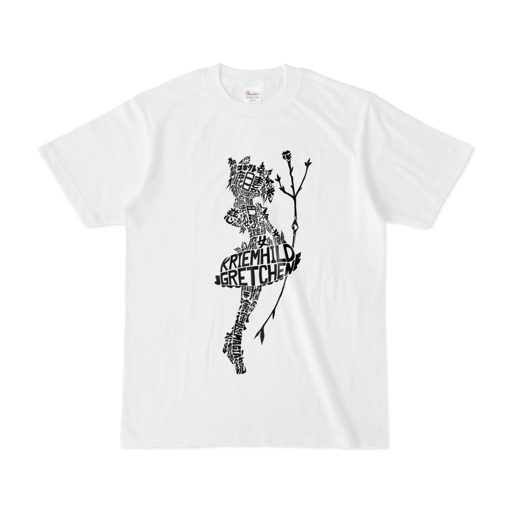 まどマギ 鹿目まどか タイポグラフィアート Tシャツ