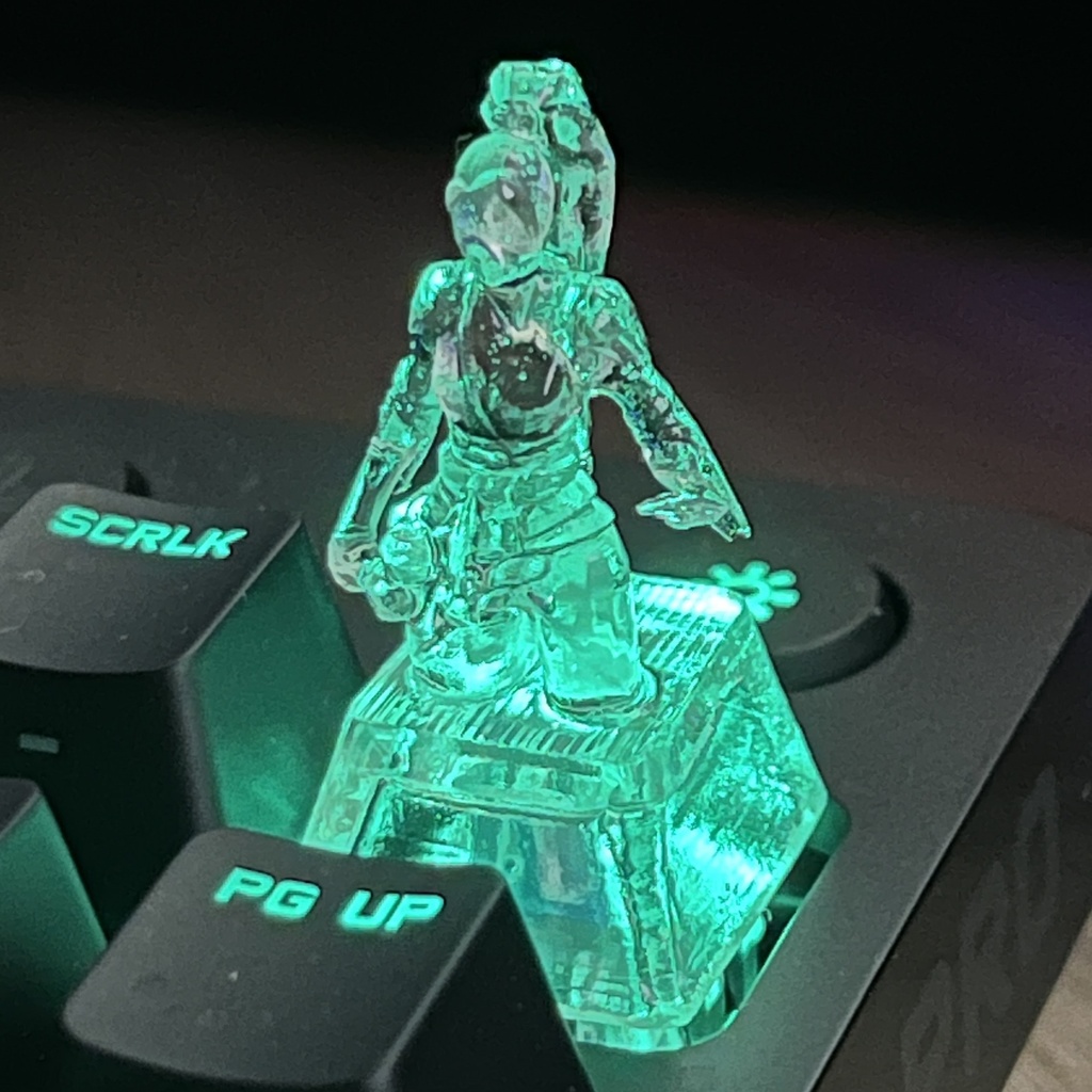 キーキャップ Valorant  セージ ヴァロラント 透明 クリア おしゃれ かわいい