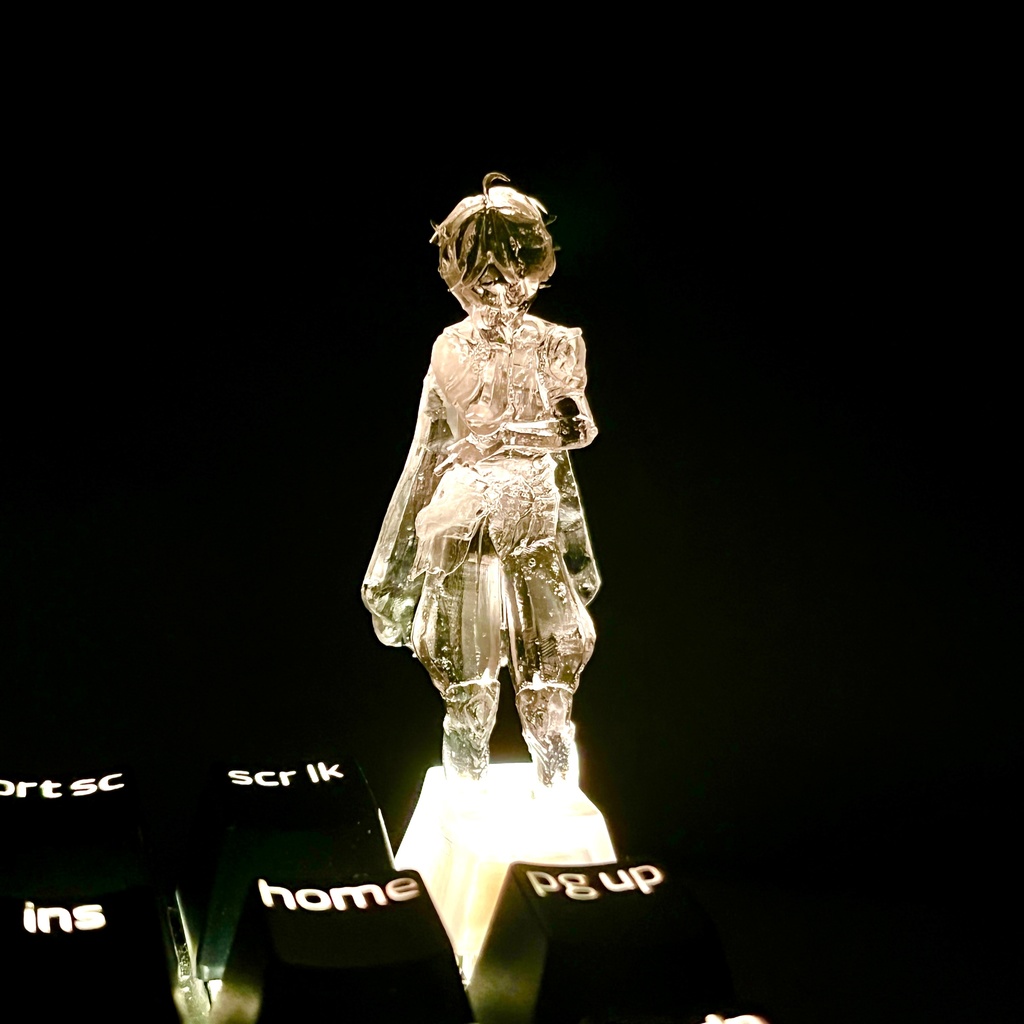 キーキャップ 原神 空 そら 透明 クリア おしゃれ かわいい