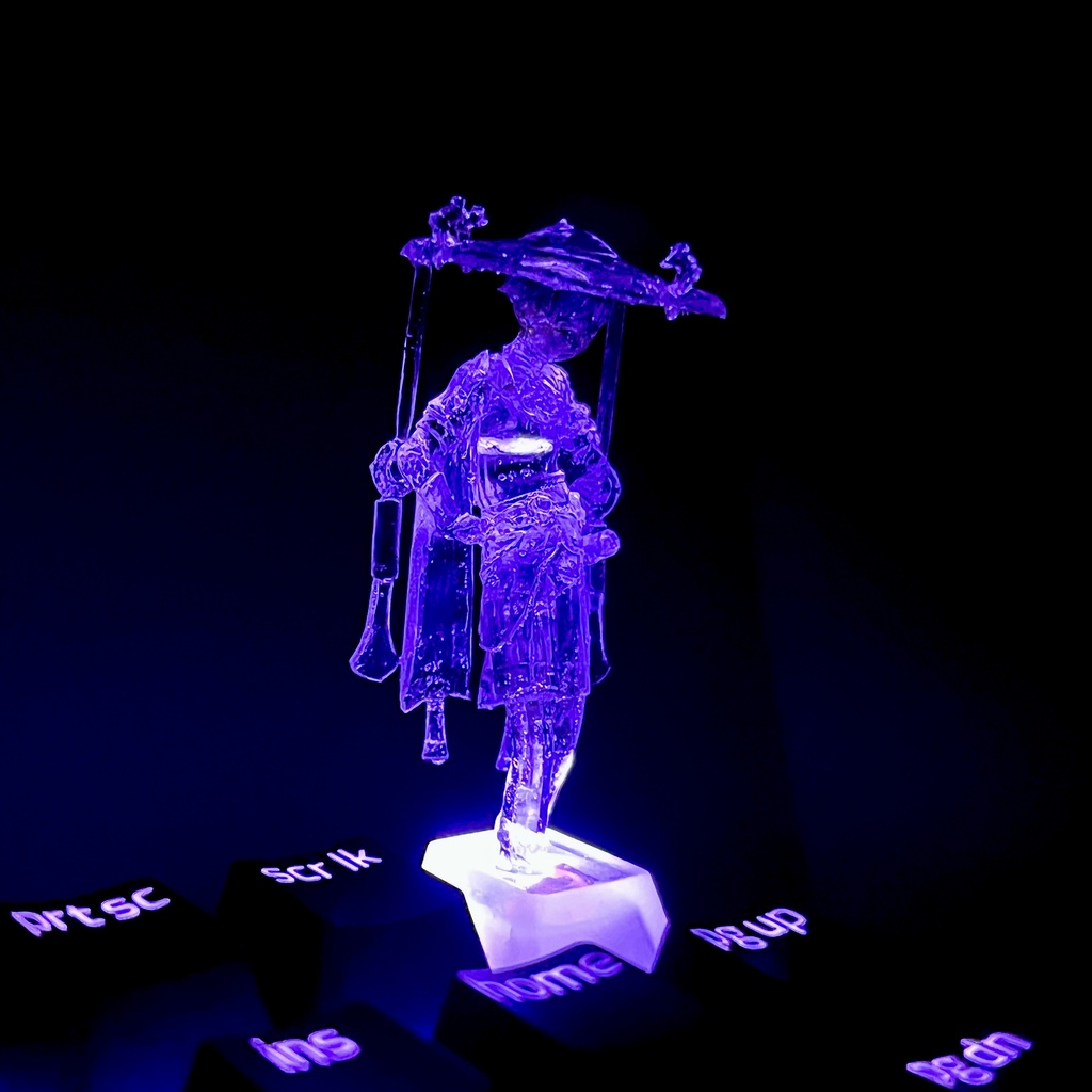 キーキャップ 原神 スカラマシュ 透明 クリア おしゃれ かわいい