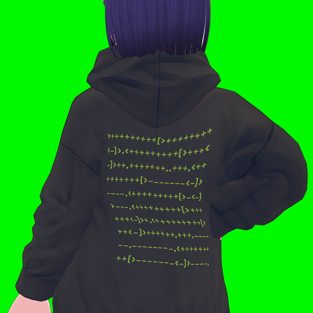 Hello, World! パーカー【VRoid】【テクスチャ】